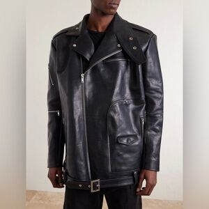 Rick Owens Jumbo Bauhaus Stooges Leather Jacket in Black - One Size NWT